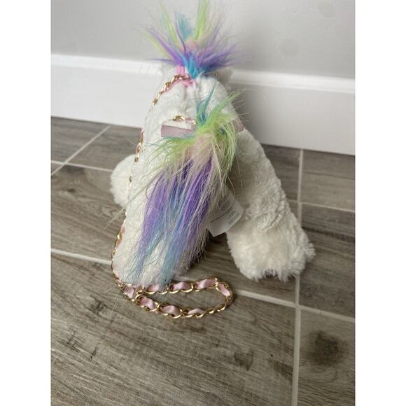 Free/Gift White Unicorn Purse Plushie Toby Enterprise Small - Picture 3 of 5
